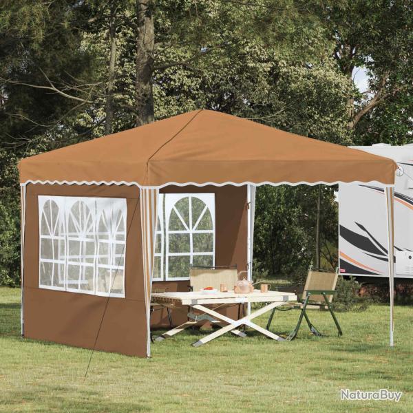 Tente de f�te pop-up 288 x 288 x 245 cm Beige Tissu Oxford