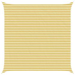 Voile d'ombre Jaune et blanc 5 x 5 m HDPE