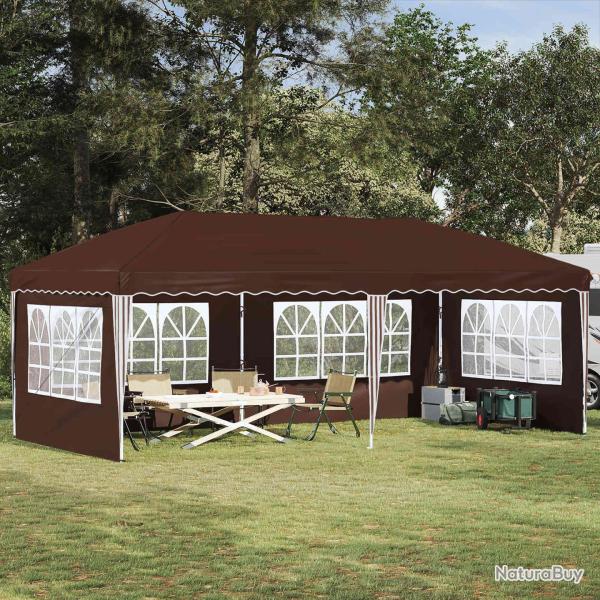 Tente de f�te pop-up 575 x 289 x 245 cm Marron