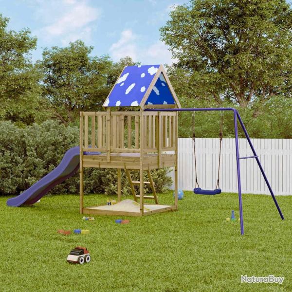 Aire de jeux d'ext�rieur bois de pin impr�gn�