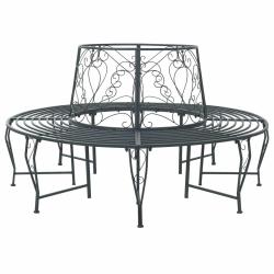 Banc d'Arbre 8-Nombre de places &Oslash; 160 x 89 cm Acier