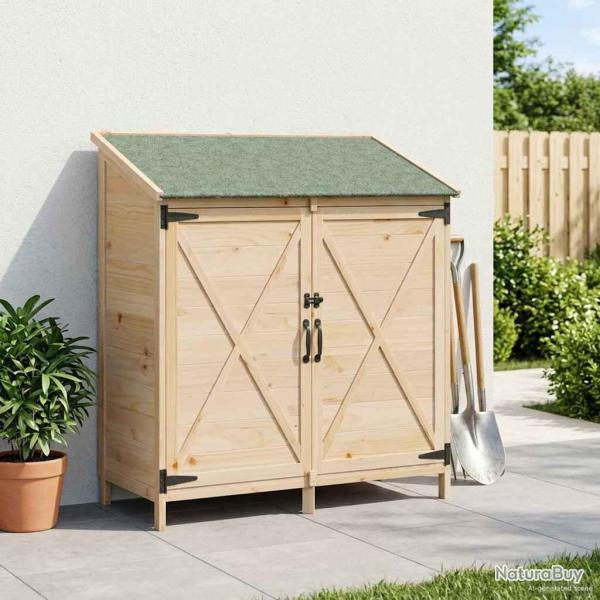 Abri de jardin Naturel 106 x 56 x 113,5 cm Bois de Sapin Massif