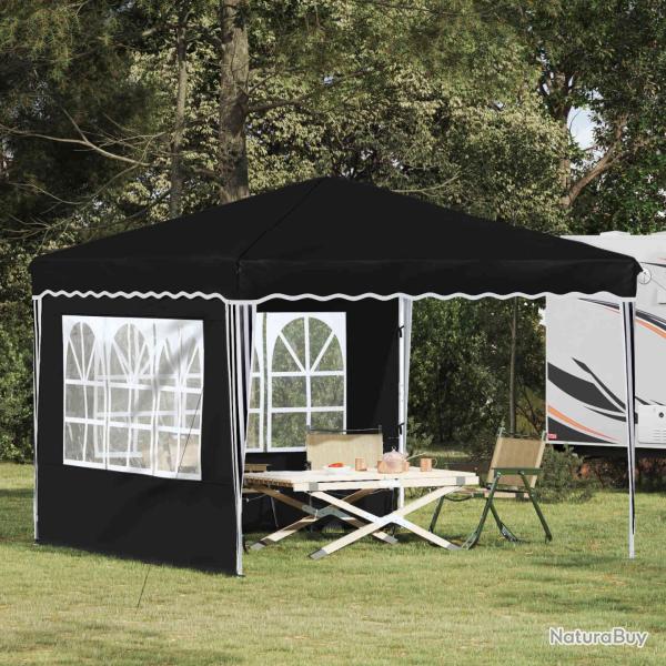 Tente de f�te pop-up 288 x 288 x 245 cm Noir Tissu Oxford