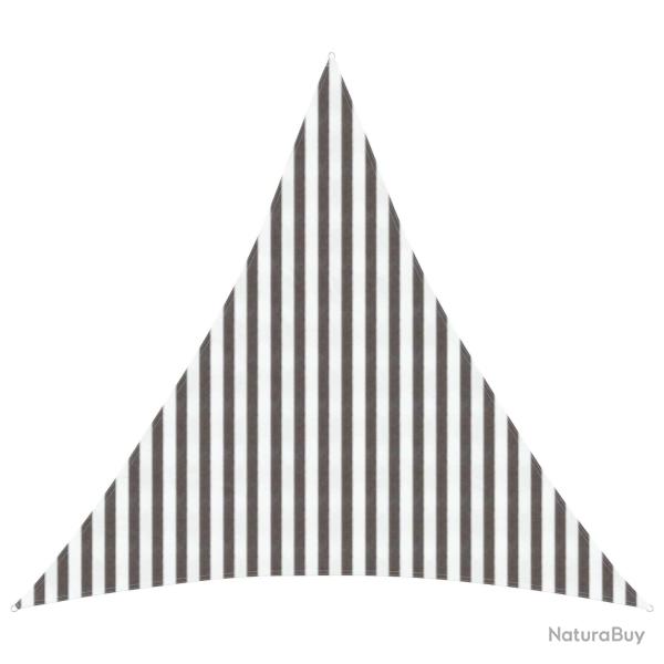 Voile d'ombre Gris clair et blanc 4 x 4 x 4 m HDPE
