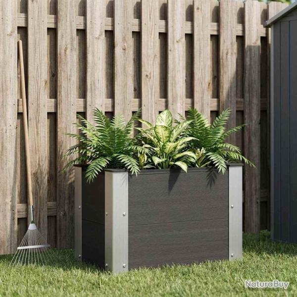 Jardini�re sur�lev�e Noir 50 x 30 x 36 cm