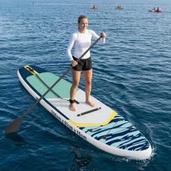 Planche de SUP avec si&egrave;ge 2-en-1 APEX 366 x 81 x 15 cm Bleu