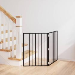 Porte pour chien 2 pcs Noir 60 x 80 cm Acier galvanis&eacute;