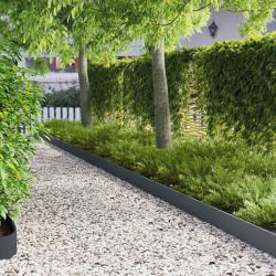 Bordure de Pelouse 20 pcs 103 x 15 cm Acier Anthracite