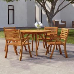 Table de jardin &Oslash; 110 cm Bois d'acacia solide