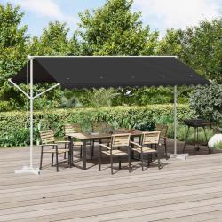 Auvent autoportant 4 &times; 3 m Polyester Anthracite