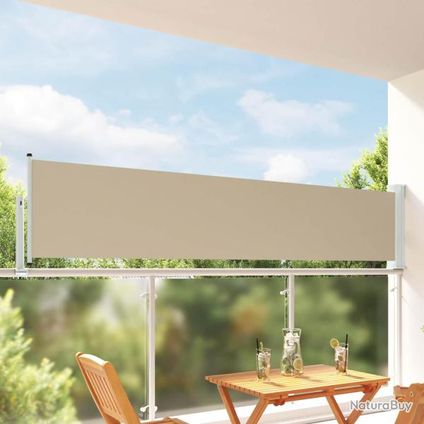 Auvent lat�ral 80 x 300 cm 100% polyester fer acier