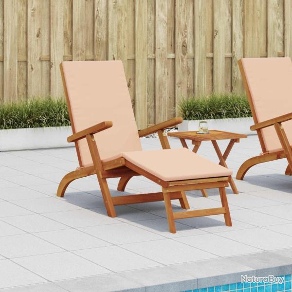 Chaise longue inclinable et pliable 55 x 146 x 91 cm