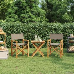 Chaise de directeur 100% Polyester Teck Solide