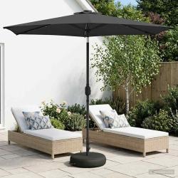 Parasol de jardin avec lumi&egrave;res LED et base 270 x 270 cm
