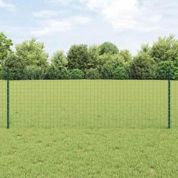 Poteau de cl&ocirc;ture ench&acirc;ss&eacute; 22 pc Vert 120 cm