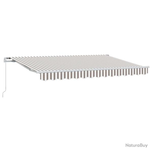 Auvent r�tractable Gris clair et blanc 3 x 2,5 m