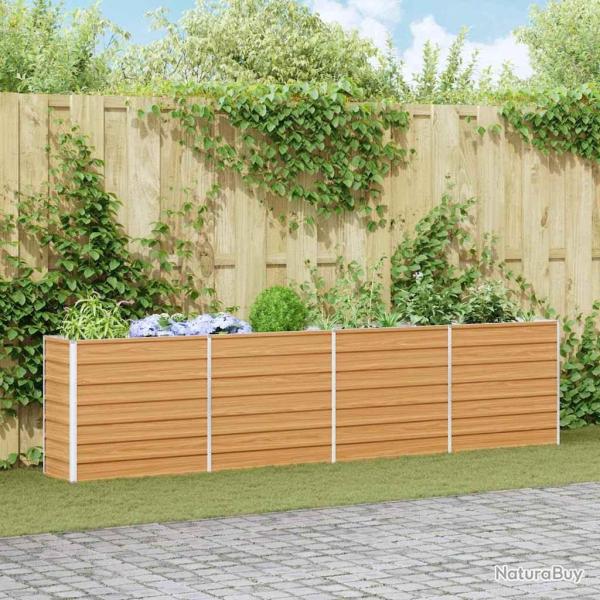 Jardini�re sur�lev�e Marron Clair 320 x 40 x 77 cm