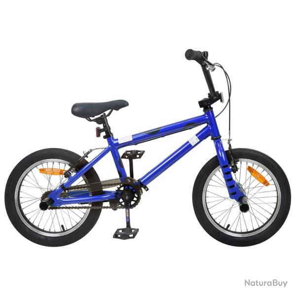 BMX 16 Pouces pour 5-8 ans Bleu fonc�