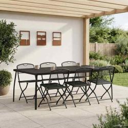 Ensemble de meubles d'ext&eacute;rieur 7 pcs Anthracite Fer et Acier