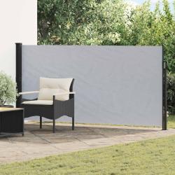 Store lat&eacute;ral r&eacute;tractable Gris 500 x 140 cm Polyester