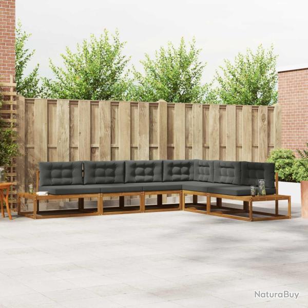 Ensemble de canap�s d'ext�rieur Naturel et Anthracite