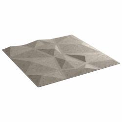 Panneaux muraux 24 pcs Gris b&eacute;ton 50 x 50 cm Mousse XPS