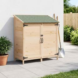 Abri de jardin avec toit Naturel 106,5 x 56 x 113,5 cm