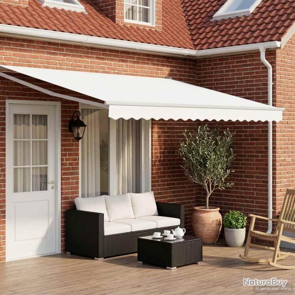 Auvent r�tractable �lectrique Blanc 4 � 3 m