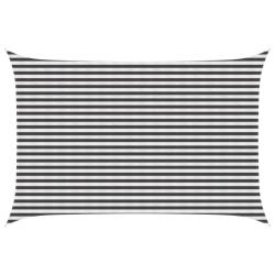 Voile d'ombre Anthracite et blanc 3 x 5 m HDPE
