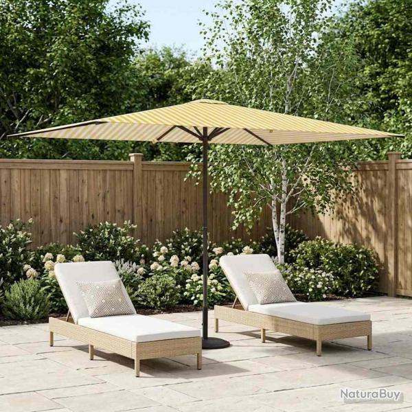 Parasol de jardin 200 x 300 cm Polyester Rectangulaire