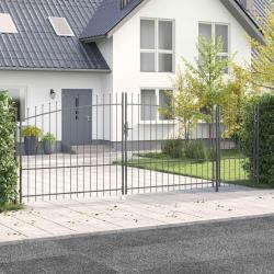 Porte de Jardin Woerden Gris 175 x 500 cm Acier