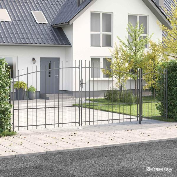 Porte de Jardin Woerden Gris 175 x 500 cm Acier