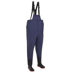 Cuissard avec bottes Tissu en PVC tricot&eacute; Dimensions 46 Bleu