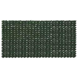 &Eacute;cran de balcon avec feuilles Vert fonc&eacute; 300 x 150 cm