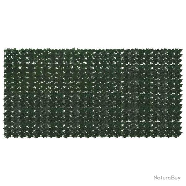 �cran de balcon avec feuilles Vert fonc� 300 x 150 cm