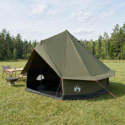Tente familiale Vert arm&eacute;e 6 personnes Polycoton