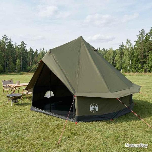 Tente familiale Vert arm�e 6 personnes Polycoton