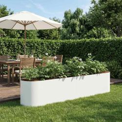 Jardin sur&eacute;lev&eacute; Blanc 200 x 40 x 40 cm