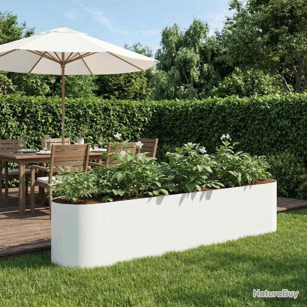 Jardin sur�lev� Blanc 200 x 40 x 40 cm