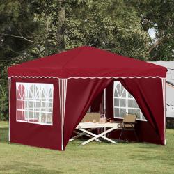 Tente de f&ecirc;te pop-up 288 x 288 x 245 cm Bordeaux Tissu Oxford