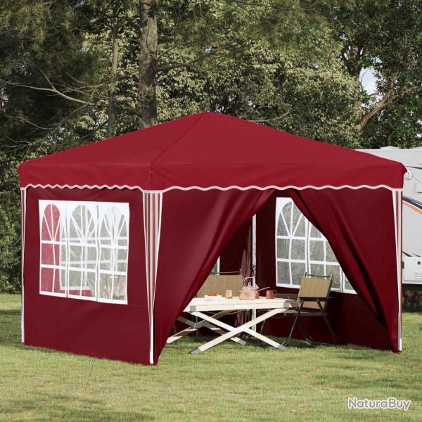Tente de f�te pop-up 288 x 288 x 245 cm Bordeaux Tissu Oxford