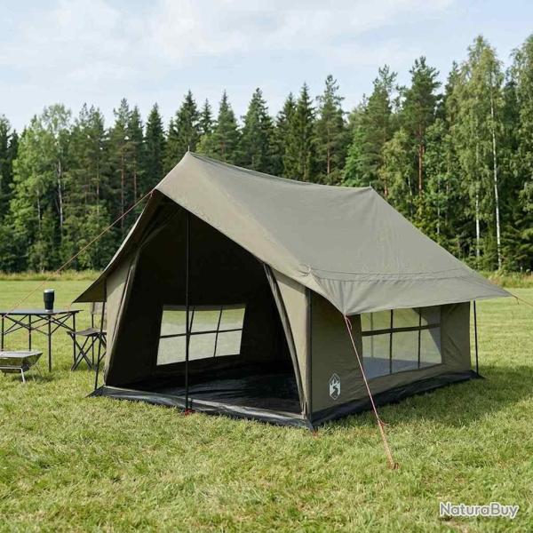 Tente Cabane Vert arm�e 340 x 246 x 210 cm Polycoton