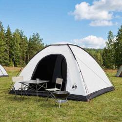 Tente de camping avec toit Blanc Occultant 335 x 275 x 180 cm