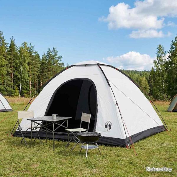 Tente de camping avec toit Blanc Occultant 335 x 275 x 180 cm