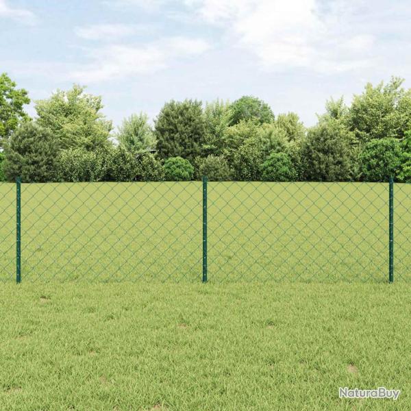 Cl�ture grillag�e avec poteau 10 x 0,6 m Acier recouvert de PVC