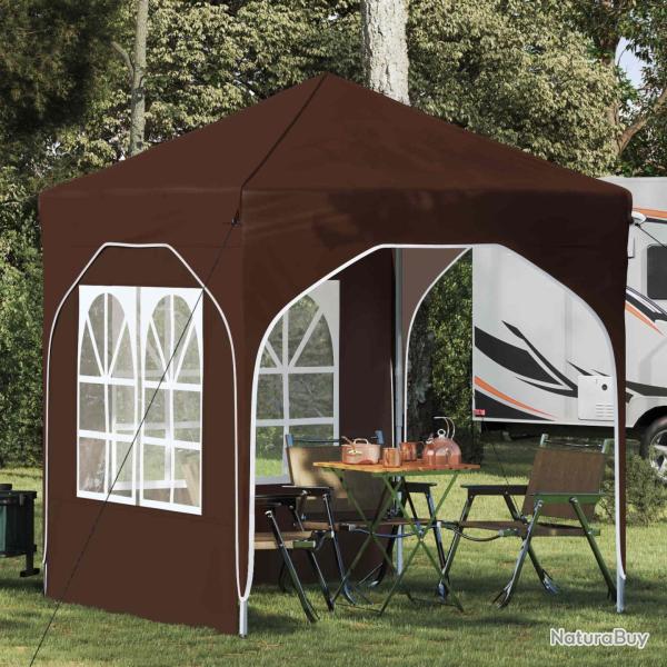 Tente de f�te pop-up 192 x 192 x 245 cm Marron