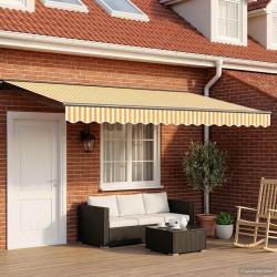 Cadre de store manuel avec LEDs 5 &times; 3,5 m