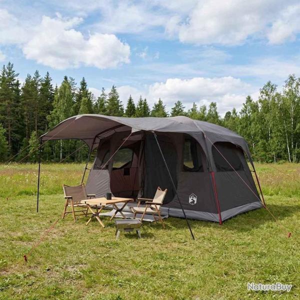 Tente tunnel Marron Gris 427 x 305 x 205 cm Polyester et Acier