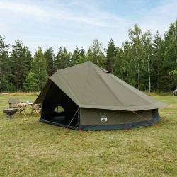 Tente familiale Vert arm&eacute;e 12-Personnes Polycoton