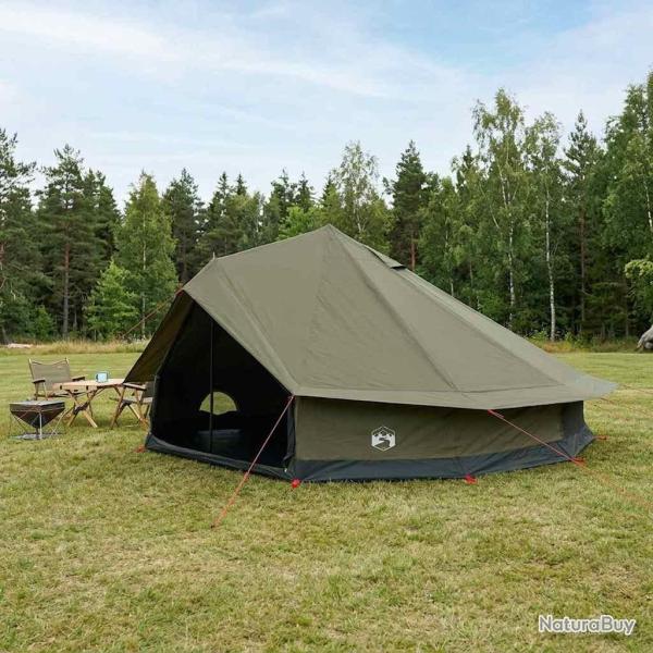 Tente familiale Vert arm�e 12-Personnes Polycoton